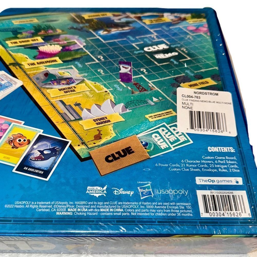 **SOLD** CLUE Board Game Finding Nemo Ltd Edition Disney Pixar Mystery Game - Picture 13 of 14